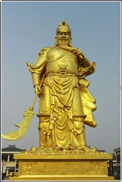 武圣銅關(guān)公像鑄造