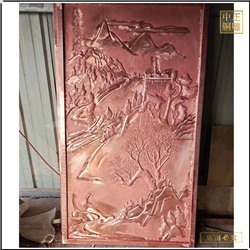 山水銅浮雕壁畫(huà)