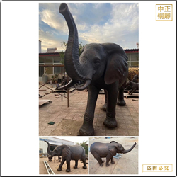 大型景觀銅大象鑄造