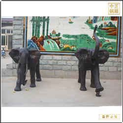 商場(chǎng)門口銅大象擺件