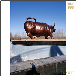 廣場(chǎng)華爾街銅牛圖片 