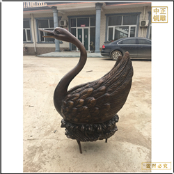 廣場(chǎng)銅天鵝雕塑