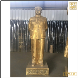 貼金名人人物銅雕塑 