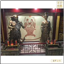 女?huà)z伏羲神像銅雕