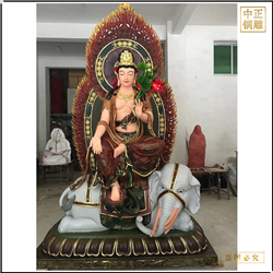 廠(chǎng)家供應(yīng)寺廟文殊普賢佛像