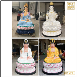 各種坐式觀(guān)音菩薩銅佛像