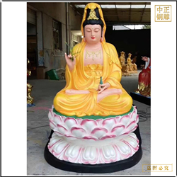 黃衣觀(guān)音菩薩銅佛像