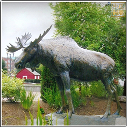 駝鹿動(dòng)物雕塑鑄造廠(chǎng)