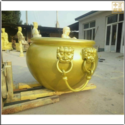 黃銅別墅庭院養(yǎng)花養(yǎng)魚(yú)銅缸