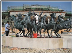 阿波羅戰(zhàn)車(chē)銅雕制作